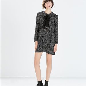 NWT Zara Print and Bow Tie Dress Size Small